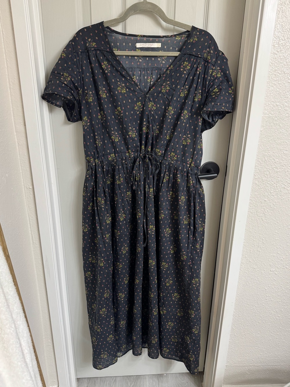 Christy Dawn Simple Dawn Dress — Noir Strawberry Large